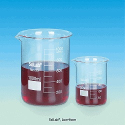 Cốc thủy tinh dạng lùn, có mỏ Scilab SL.Bea1016