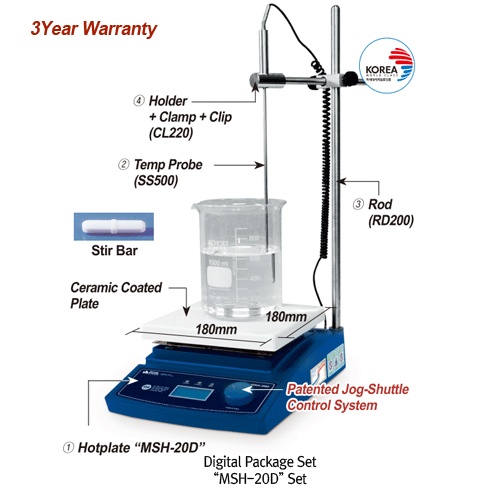 Máy gia nhiệt khuấy từ Analog kỹ thuật số MSH-30A DH.WMH03121 1