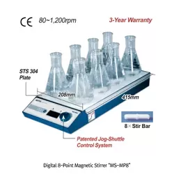 Máy khuấy từ đa điểm kỹ thuật số MS-MP8 DH.WMS03038 0