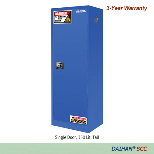 Tủ an toàn chứa axit và hóa chất ăn mòn 1 cửa 2 kệ, 350 lít DH.SCC35